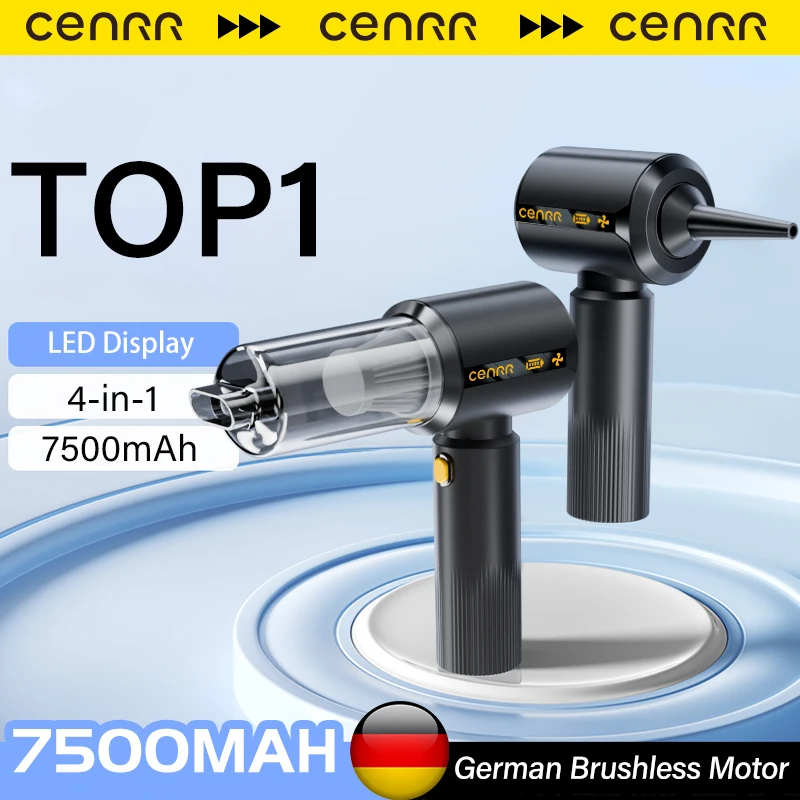CENRR 2026 NEW Car Vacuum Cleaner Cordless Powerful Wireless Car Cleaner Cleaning Machine HandHeld Portable Home Vacuum Cleaner