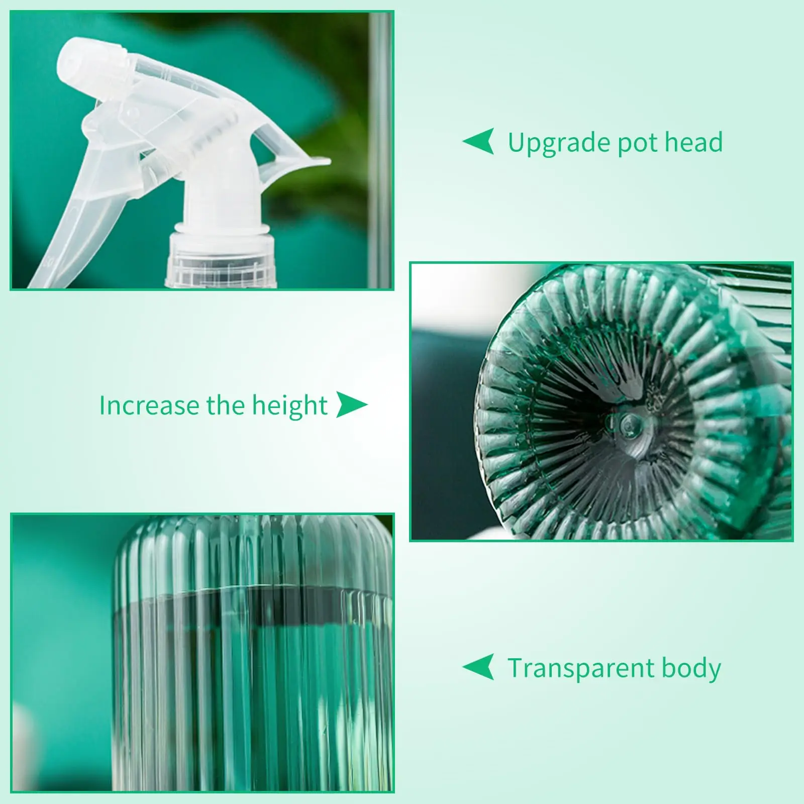 500ml Plant Misting Sprayer Watering Can Garden Sprinkler Kettle Bottle for Indoor Flower Succulent Herb Seed Starting Spring view 4