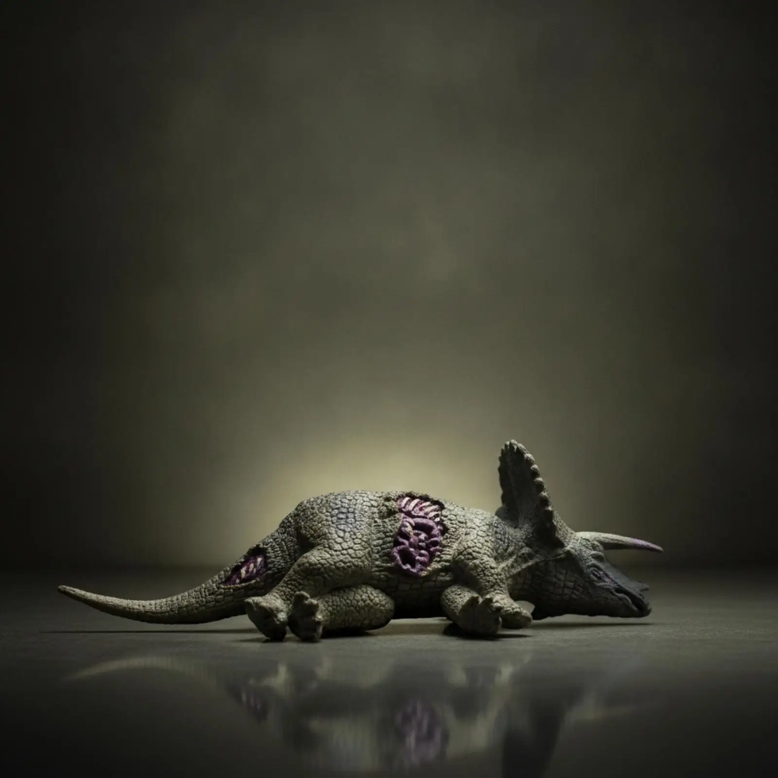 Dinosaur Carcass Figurine Realistic Figure Weathered for Collectors, Hobbyists, Diorama, Tabletop, Classroom