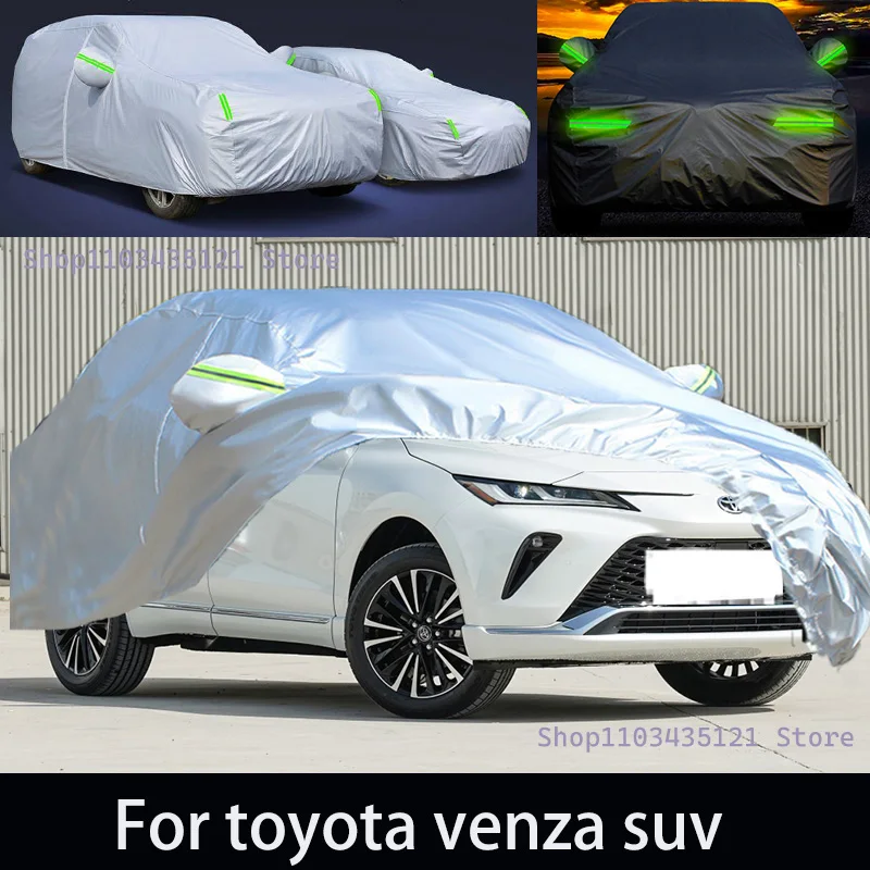 

For toyota venza suv Outdoor Protection Full Car Covers Snow Cover Sunshade Waterproof Dustproof Exterior Car accessories