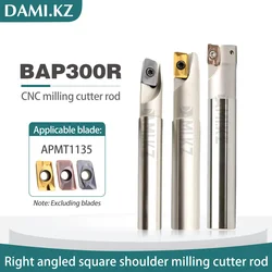 CNC Lathe Tools Boring Bar BAP 300R C10-25 120-300 milling cutter Roughing right angle milling Machining handle Milling Tool bar