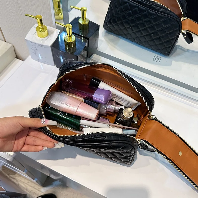 

Beauty Makeup Bag Women Large Zipper Travel Make Up Washing Toiletry Bag Cosmetic Case Waterproof Handbags Female Neceser Sac