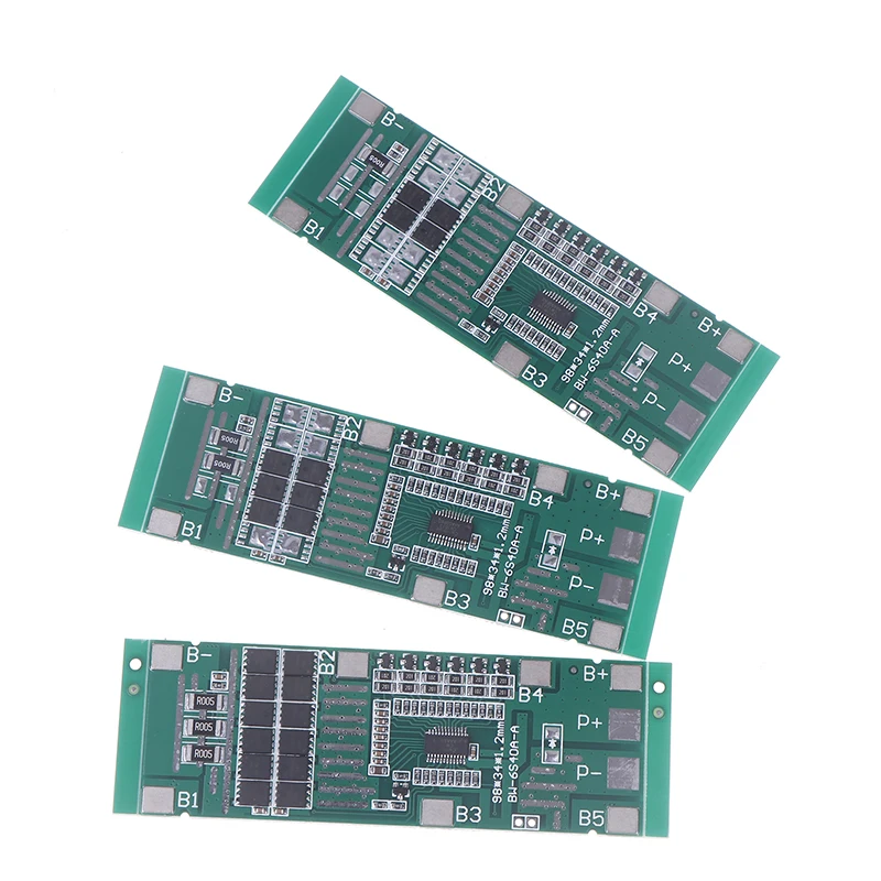 6S 10A 20A 40A 24V 18650 Li-Ion Lithium Battery Protect Board Solar Lighting BMS Pcb With Balanced Power Tool For Ebike Scooter