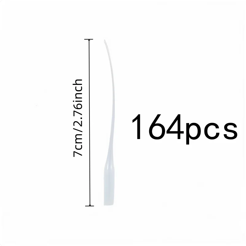 164 pcs Extended Nozzle Droppers with Precise Flow Control, ideal for Craft Projects and Shoe Repair Gluing
