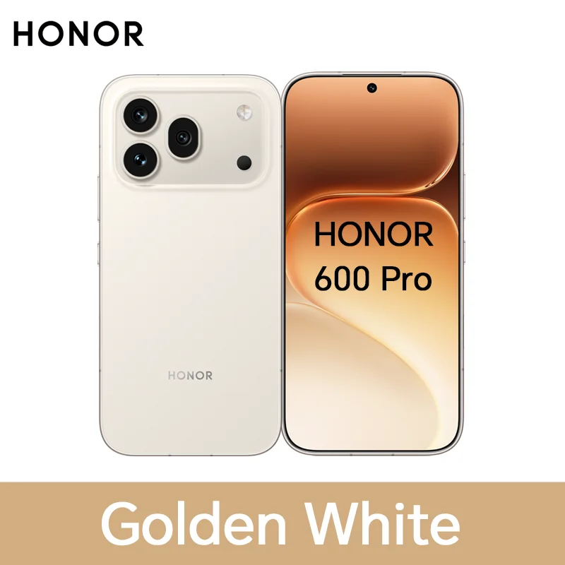Smartphone HONOR 600 Pro 5G Version UE Snapdragon 8 Elite Écran AMOLED 6,57 pouces 6400 mAh 80 W SuperCharge 50 W sans fil 12 Go + 512 Go 200 MP IA Ultra Night Design unibody en métal eSIM Bouton IA