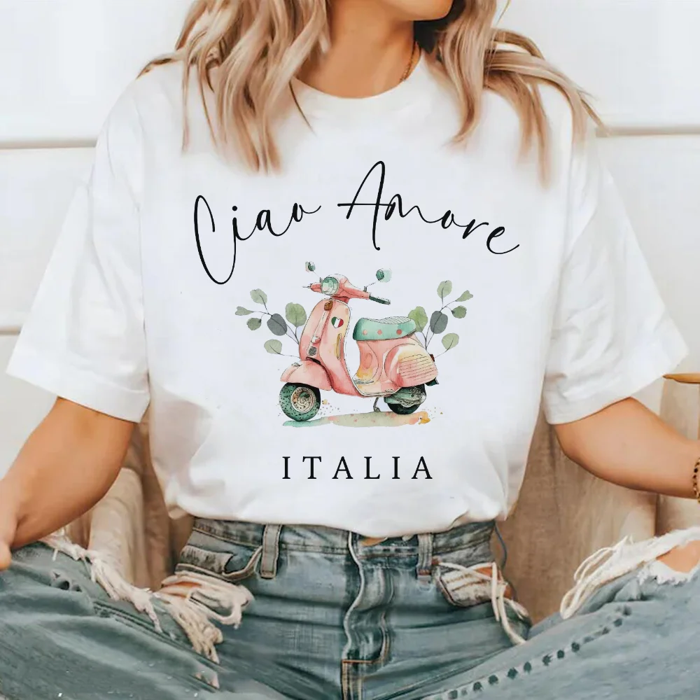 Patroon Populair casual mode-stijl T-shirt Lieve en schattige kleding Bedrukt polyester reis-T-shirt met korte mouwen