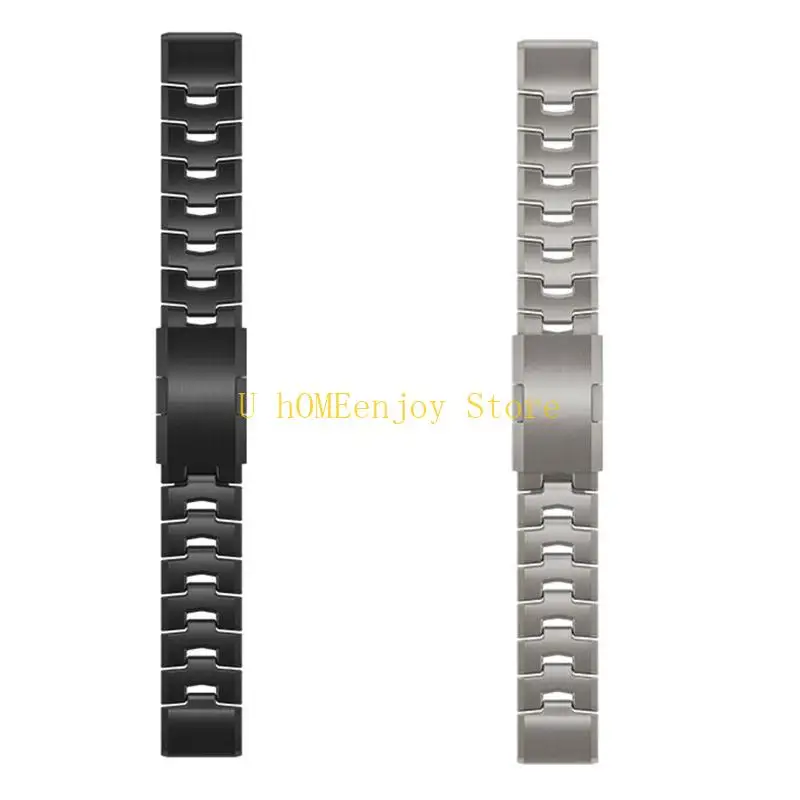 

B0KF Metal Adjustable Strap Compatible for Fenix 3 Quaitx 3 Descent mk1 Smartwatch Bracelet Loop Wristband Accessory