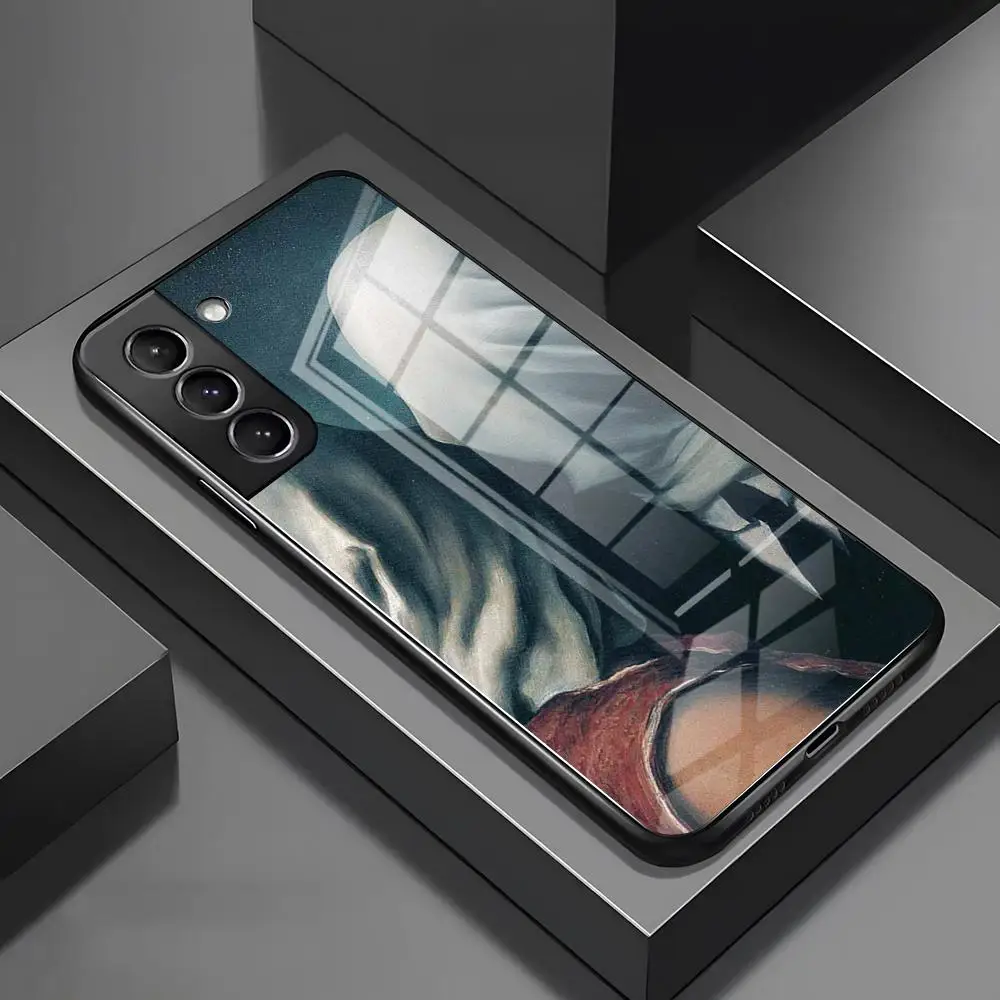 Чехол для телефона MINISO-Rene Magritte для Samsung A52 A71 A21 A54 A20 S25 Galaxy A34 A14 A32 S24 S23 S22 S21 S20 FE Glass Cover Чехол для телефона MINISO-Rene Magritte для Samsung A52 A71 A21 A54 A20 S25 Galaxy A34 A14 A32 S24 S23 S22 S21 S20 FE Glass Cover