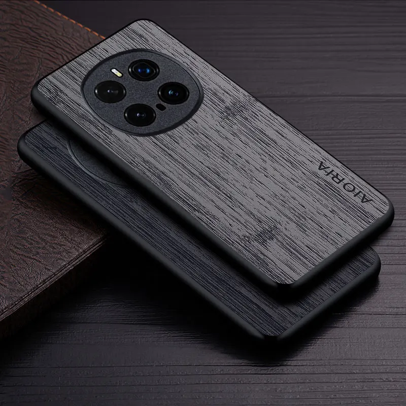 Case for Honor Magic 7 6 pro Lite funda bamboo wood pattern Leather cover Luxury coque for Honor Magic 7 pro case capa