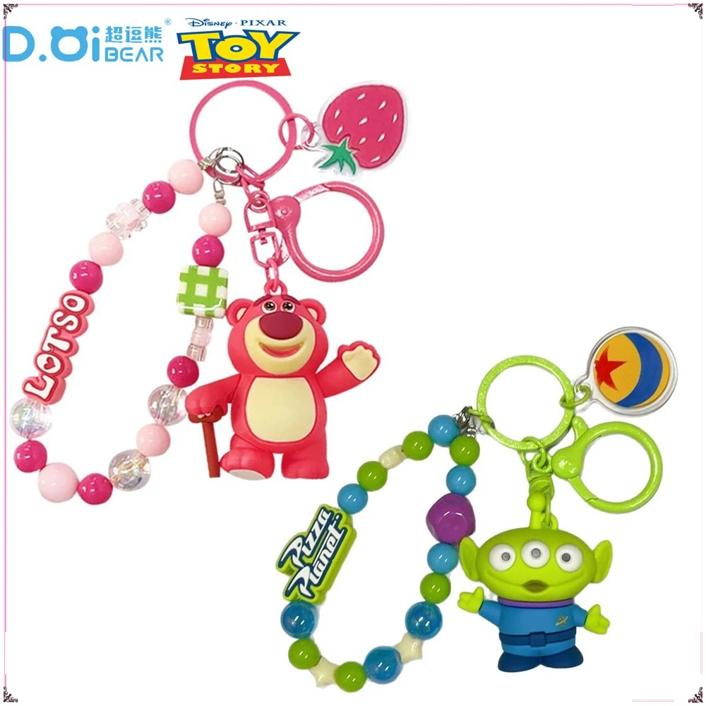 

Original Animation Toy Story Beaded Keychains Exquisite Cartoon Doll Car Backpack Pendant Keyrings Decorative Accessories Gifts