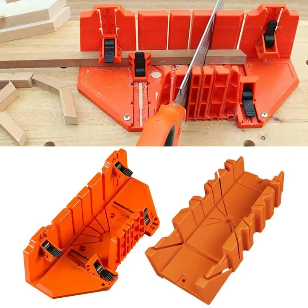 

Portable 12/14 inch Saw Clamping Box Hand Clamping Universal Miter Saw Box 45 90 Degree Durable Mitre Cutter Case Woodworking