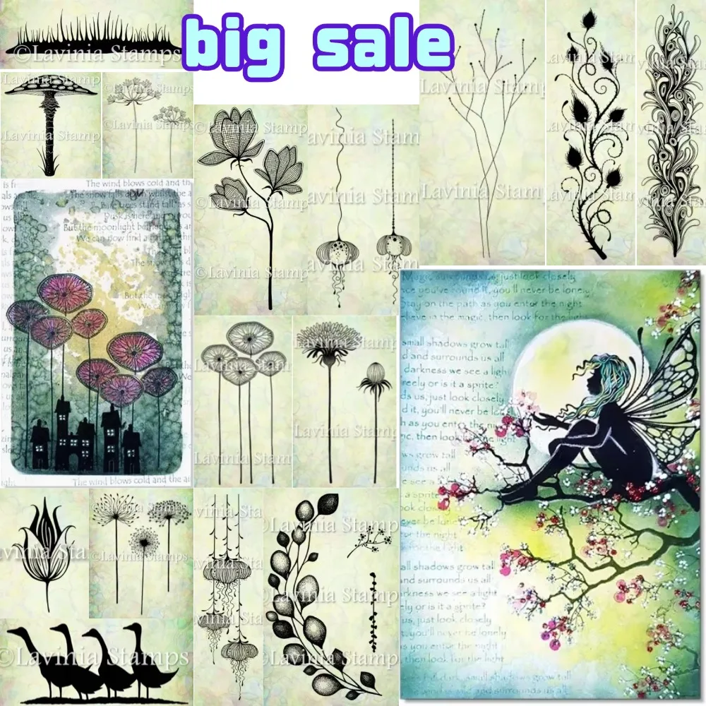 Lantern fruit and flowers big sale clear silicone stamps for DIY scrapbooking craft supplies stamp photo album card making