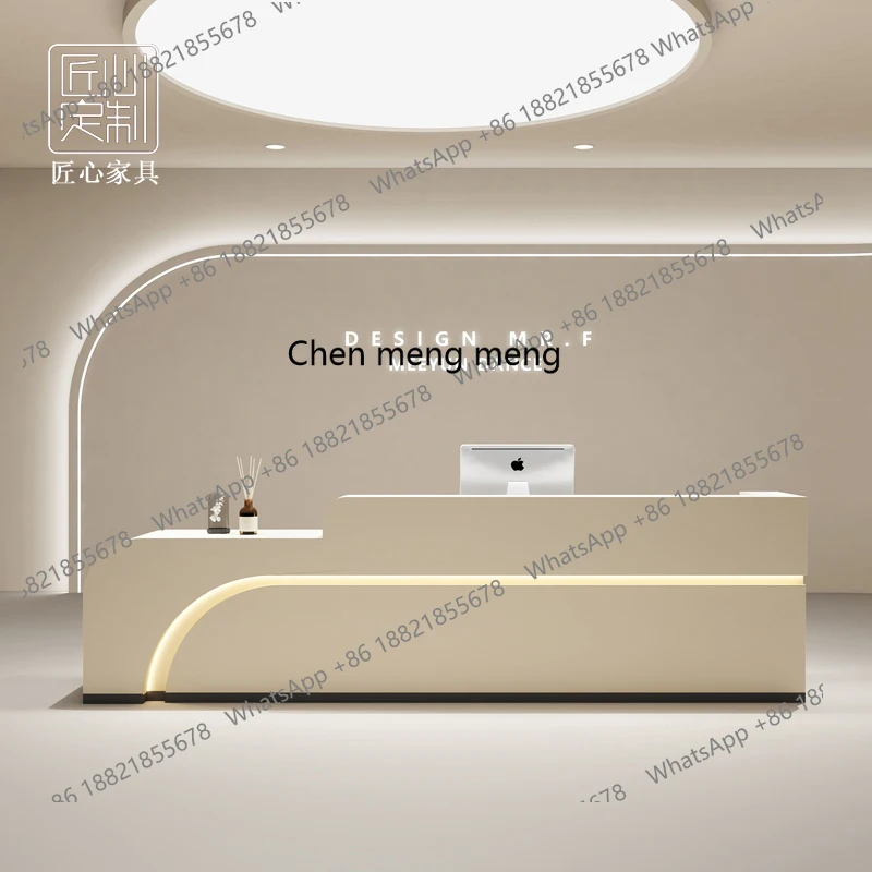 Semplice negozio di abbigliamento cassa pagina reception salone di bellezza clinica yoga salone di salute vernice da forno