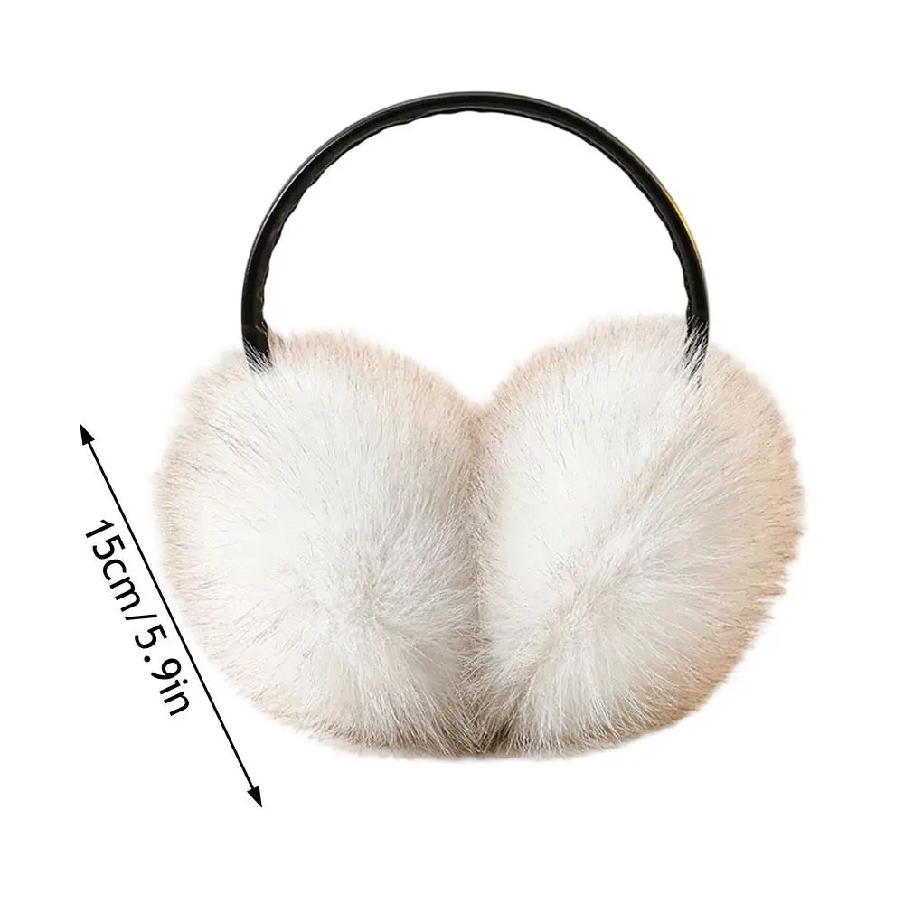 في الهواء الطلق Coldproof غطاء للأذنين رقيق عقال Earflaps أفخم الأذن يغطي سميكة الثعلب الفراء محاكاة كبيرة الحجم لطيف الحلو الأذن يفشل