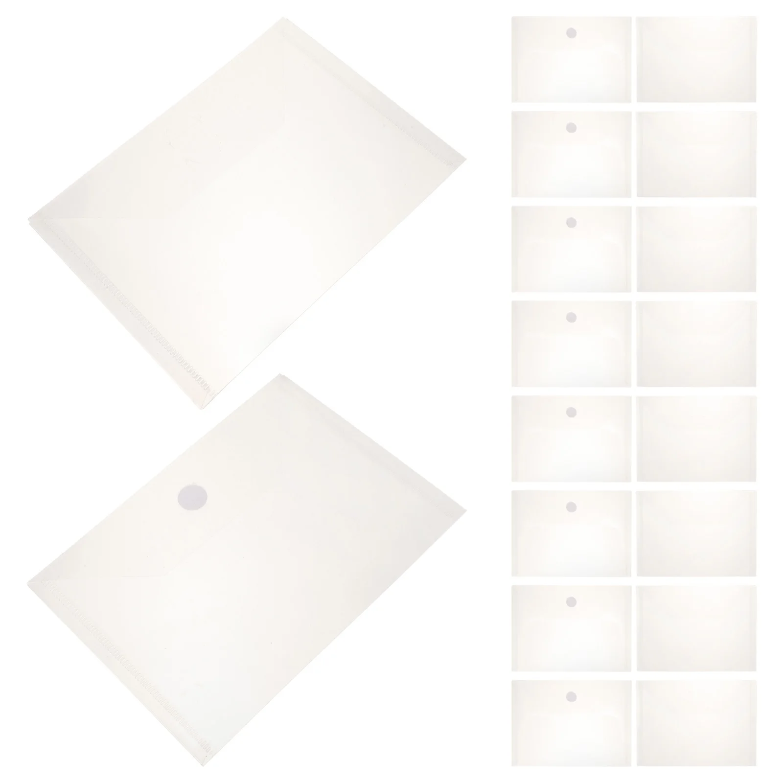 

20 шт. пакеты для файлов, прозрачные сумки для хранения документов, большая емкость, полипропиленовый материал для офиса, школы, прозрачная папка для файлов, пластик