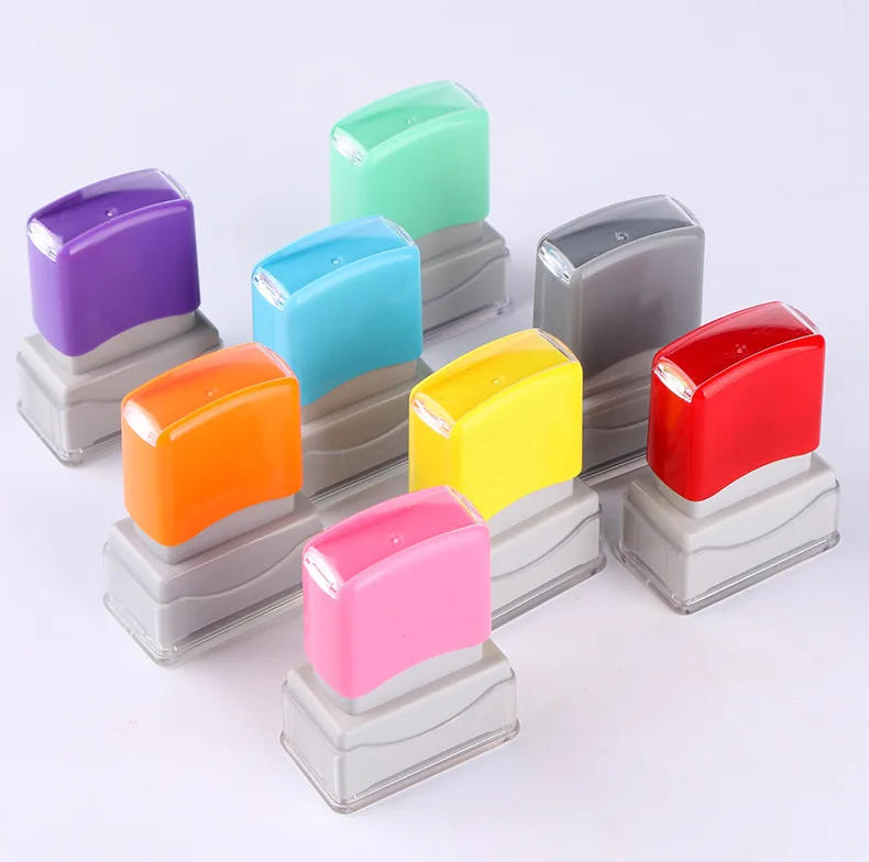 5Pcs Rectangle 33x13mm Holder plus Rubber Pad for Photosensitive Portrait Flash Stamp Machine