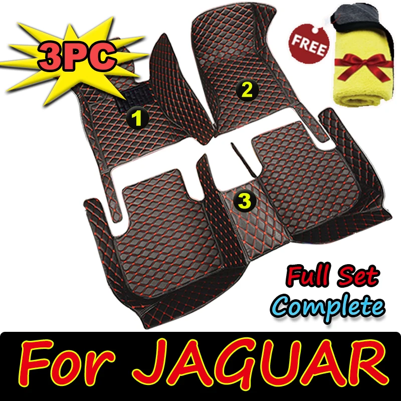 Car Floor Mats For  JAGUAR E-Pace F-Pace F-Type Coupe F-Type conver XE XF XFR XJ6 XJ8 XJL 4seat XJL 5seat  Car Accessories