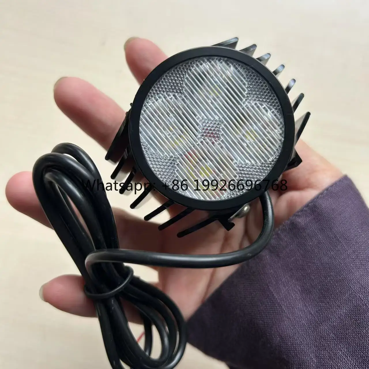 

E Bike KUGOO M4 PRO Front Light 12-80V Aluminum Alloy Lamp Body with Horn Replacement Bicycle Scooter Accessories