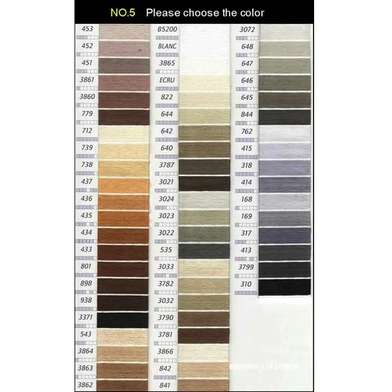 Custom special color  Custom cross stitch thread colors 10 pieces Cross Stitch Floss Thread  cross stitch embroidery thread