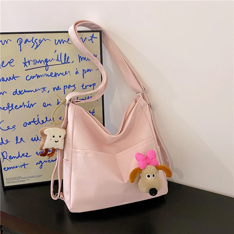 Mochilas informales de nailon de gran capacidad para Mujer, bolsos de hombro versátiles de hilo, gran oferta, 2024