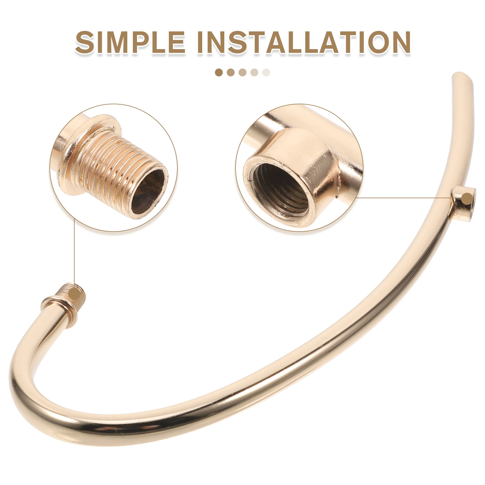 1 قطعة الجدار مصباح منحني الجذعية أنبوب حديد مصباح الناهض M10 الخيوط لتقوم بها بنفسك تركيبة إضاءة إصلاح استبدال الذراع قضيب #4