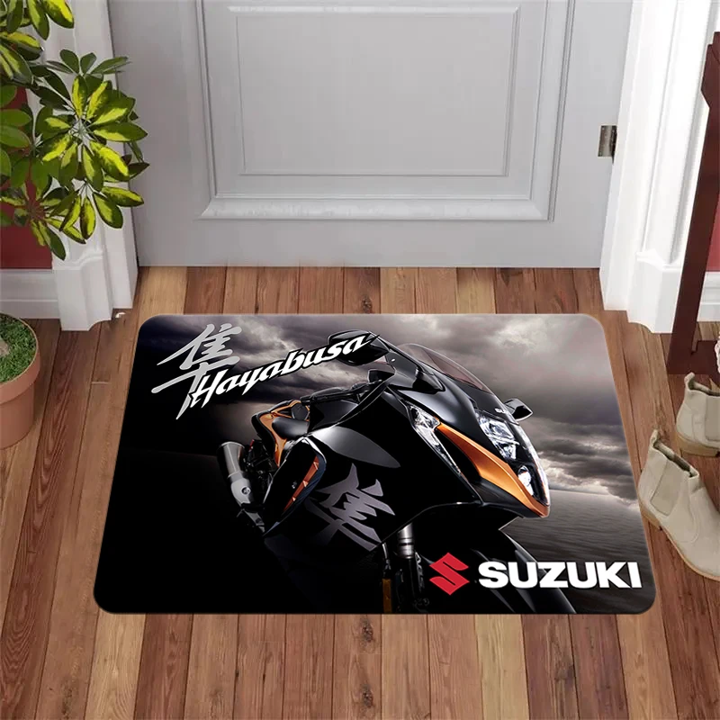 S-Suzukis Motorsports Racing Car Rug Room Mat Custom Bedroom Carpet Kitchen Door Mat Entrance Door Can Be Custom Family Carpet