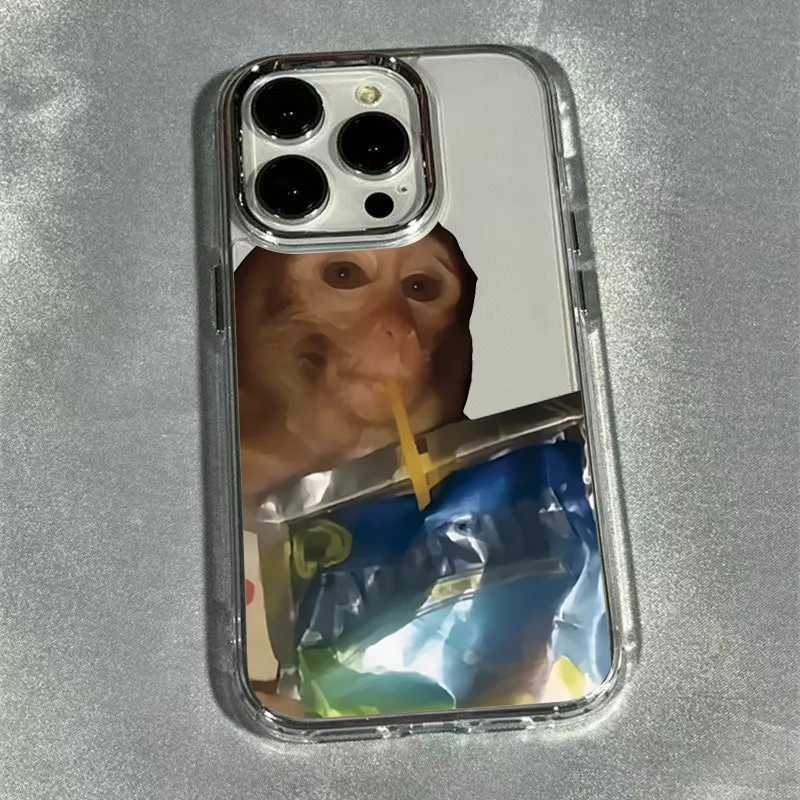 Tongue Sticking Monkey Phone Case For IPhone 17 Air 16 16E 15 14 13 12 11  Pro Max X XR XS 7 8 Plus SE2 Transparent Soft Cover - AliExpress 202192403