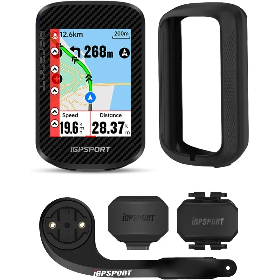 

BSC300T Wireless Bike Computer with GPS Touchscreen for Road Bike MTB and Ebike: Offline MAP Navigation Off Course Warning Comp