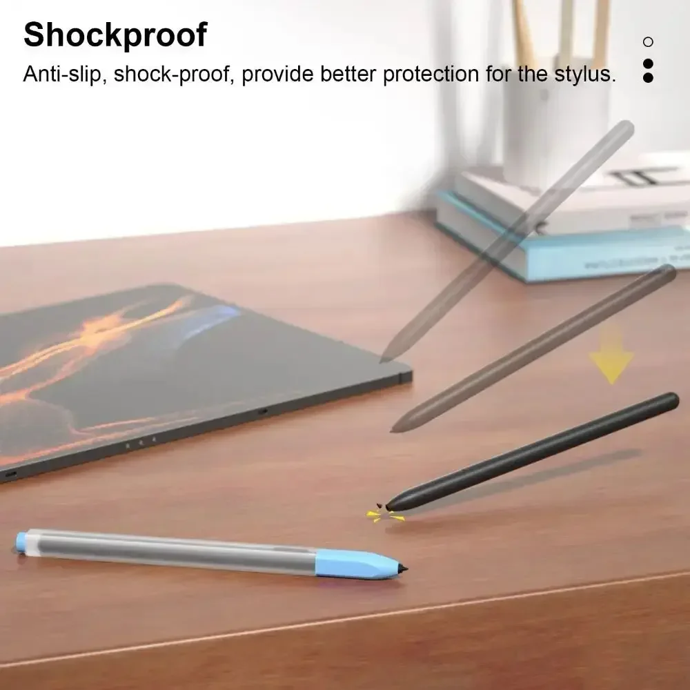 Silicone Cover For Samsung Pencil Tab S6 Lite Protective Tablet Touch Pen Case For Samsung Galaxy Tab S7 S8 S9 S6Lite Pen Sleeve