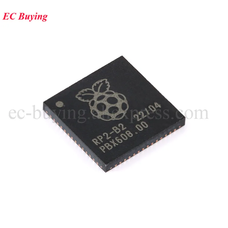 10Pcs/1pc RP2040 LQFN-56 Raspberry Pi (raspberry pie) ARM Cortex-M0 133MHz RAM 264KB MCU MCU/MPU/SOC Microcontroller IC Chip