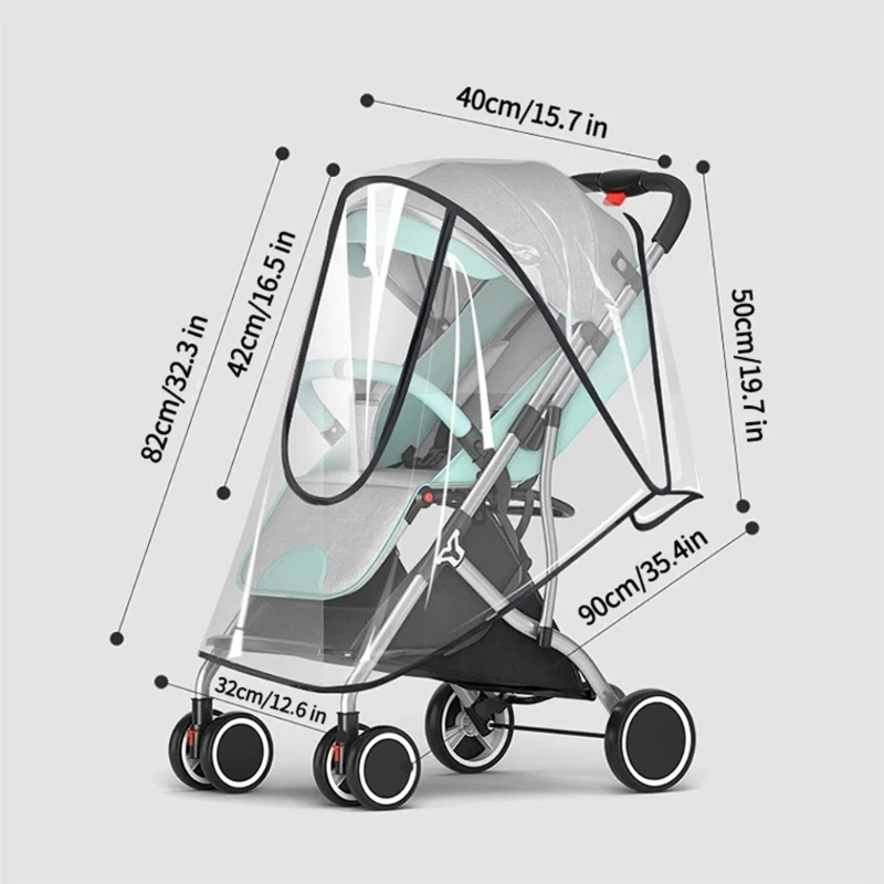 Kinderwagen-Regenschutz, universell, winddicht, für Babys, Reisen, Wetterschutz, Kinderwagen-Zubehör, schützt vor Staub, Schnee,