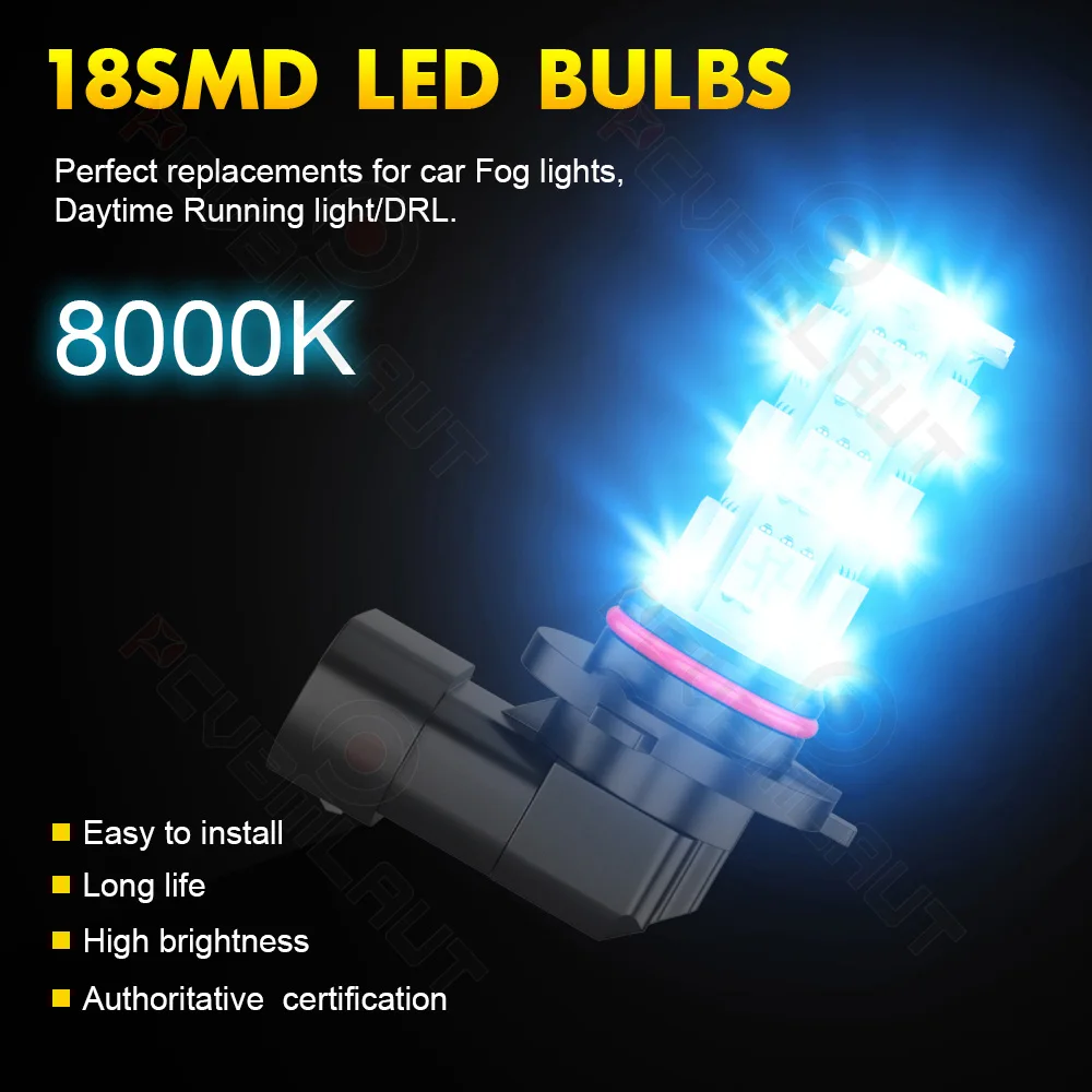 CHUSYYRAY 2PCS Car lights 9005 Super Bright LED Headlights High Low Beam Fog Light Bulb White 6000K Car accsesories