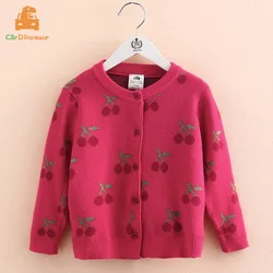 2025 Autumn Winter Fashion 2 3 4 5 6 8 10 12 Years Children Clothing Kids Thicken Knitted Jacket Cardigan Sweater For Baby Girl