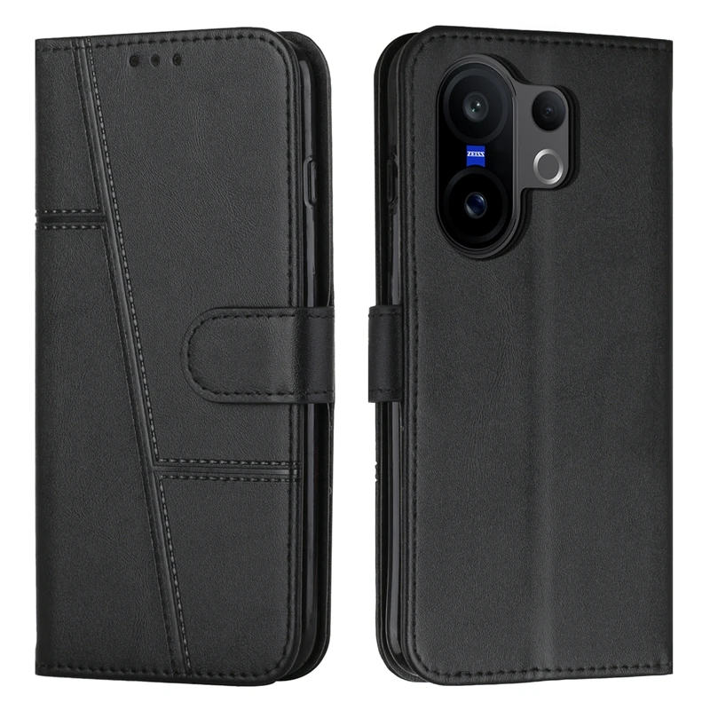 Para vivo X200 FE Funda con tapa tipo billetera Funda de libro para Coque Vivo x200 FE VIVO X200FE V2503 Funda protectora de cuero para teléfono