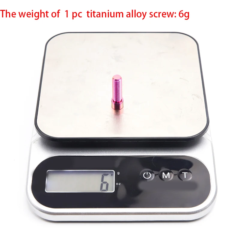 M Driven m8 x 25mm Ultra-light titanium alloy bolts for bmx stem bmx bike weight-reduction screws bmx handlebar stem bolts