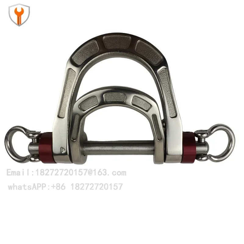 Aerial work five-point seat belt accessories size D double D ring load-bearing ring non-climbing stainless steel size D ring
