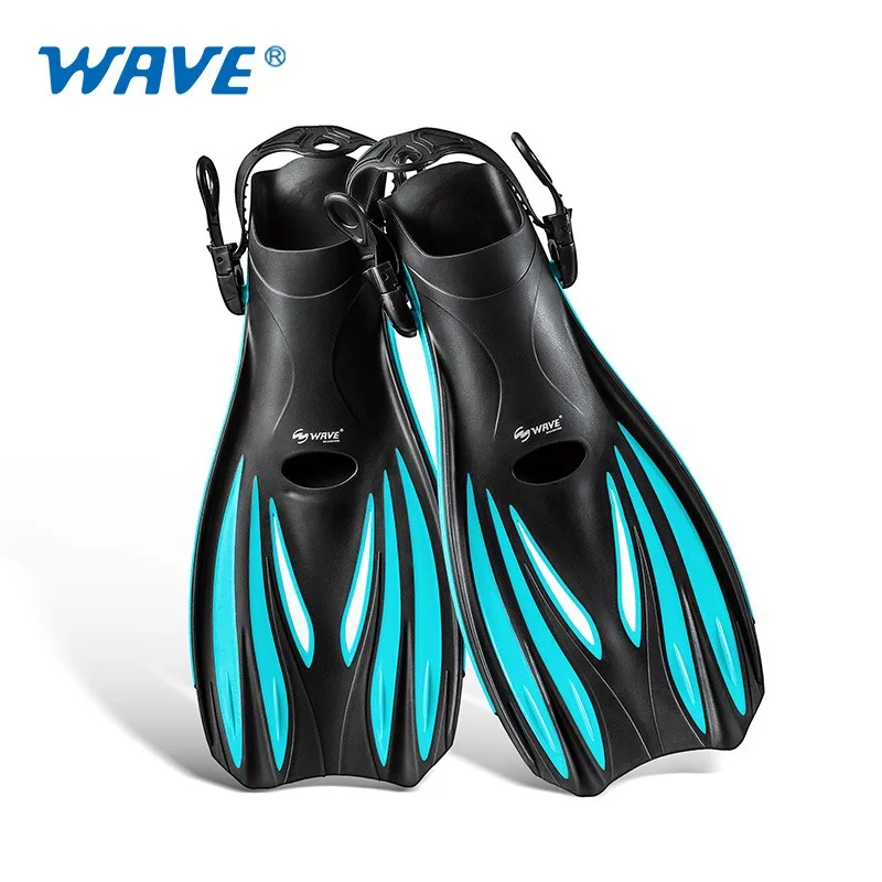 professional-open-heel-adjustable-diving-fins-tpr-material-lightweight-snorkeling-swimming-training-flippers-for-water-sports