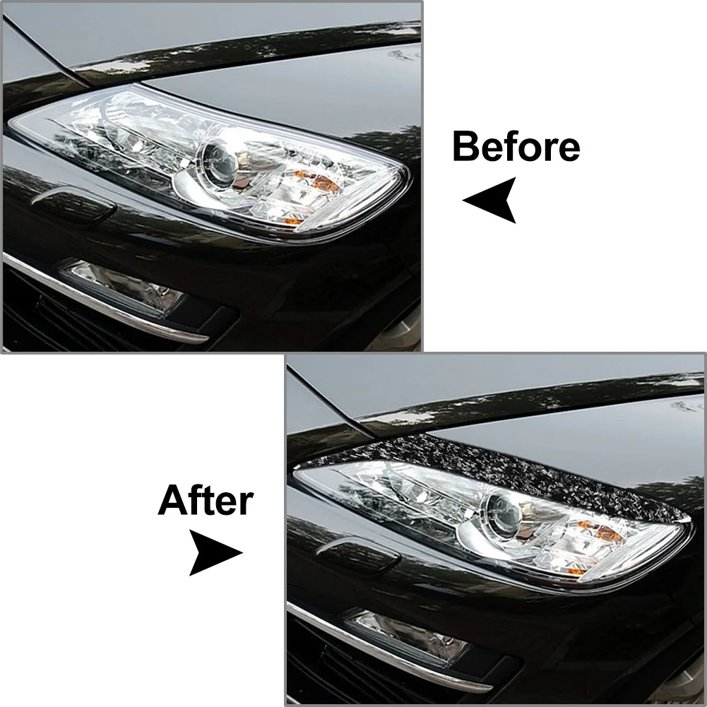 Car Headlight Eyebrow Eyelid Cover Trim Decoration For Mazda RX-8 RX8 Coupe 2004 2005 2006 2007 2008