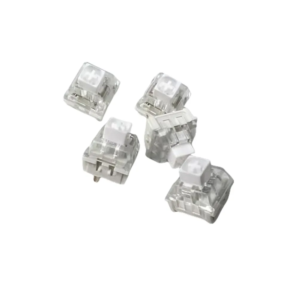 

3 Pin Box White Keyboard Switches for Mechanical Keyboards For durable Tactile Clicky Switches for Gamers and Typists