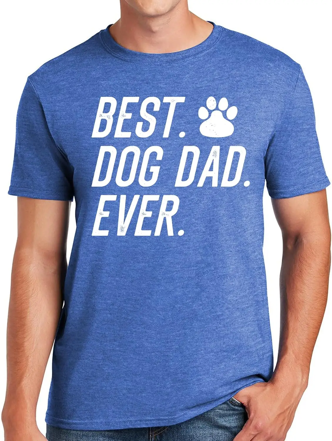 Best Dog Dad Ever T-Shirt Funny Fathers Day Sarcastic Graphic Puppy Tee T Shirt