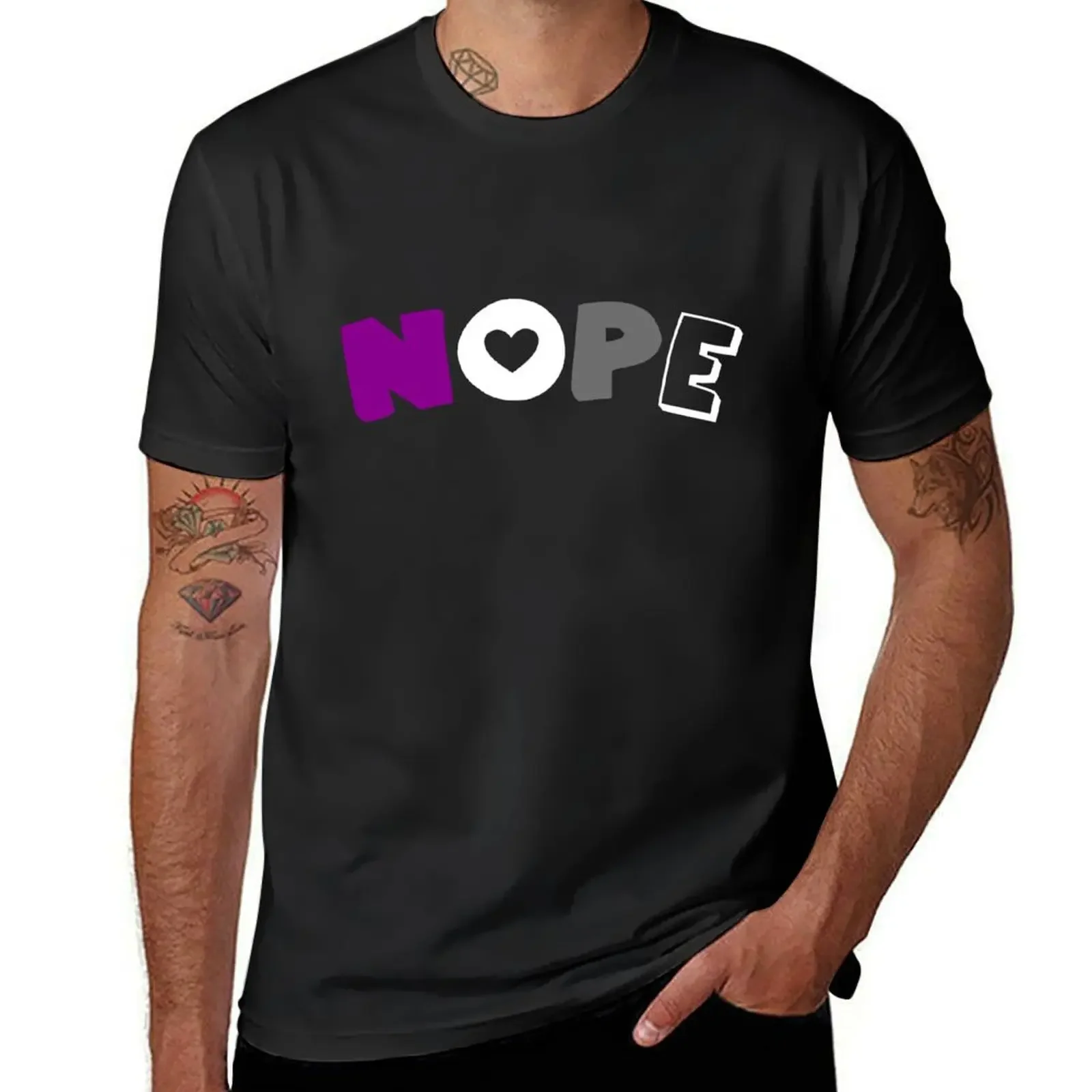 

Nope (Asexual) T-Shirt essential t shirt hippie clothes anime clothes black t shirts for men