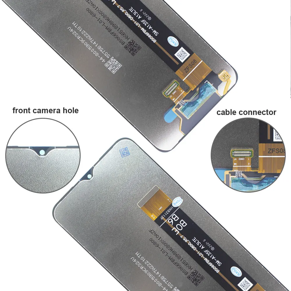 A13 A135F A135M LCD do Samsung Galaxy A13 4G Wyświetlacz Ekran Dotykowy Digitizer Panel Zmontowany do Samsung Galaxy A13 A135U A135N — zdjęcie produktu 5
