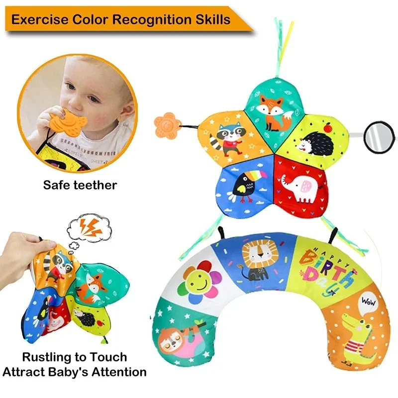 Baby Bauch Zeit Kissen Spielzeug schwarz weiß kontrast reiche Babys pielzeug Montessori Spielzeug für Babys Neugeborene 0-6 6-12 12-18 Monate