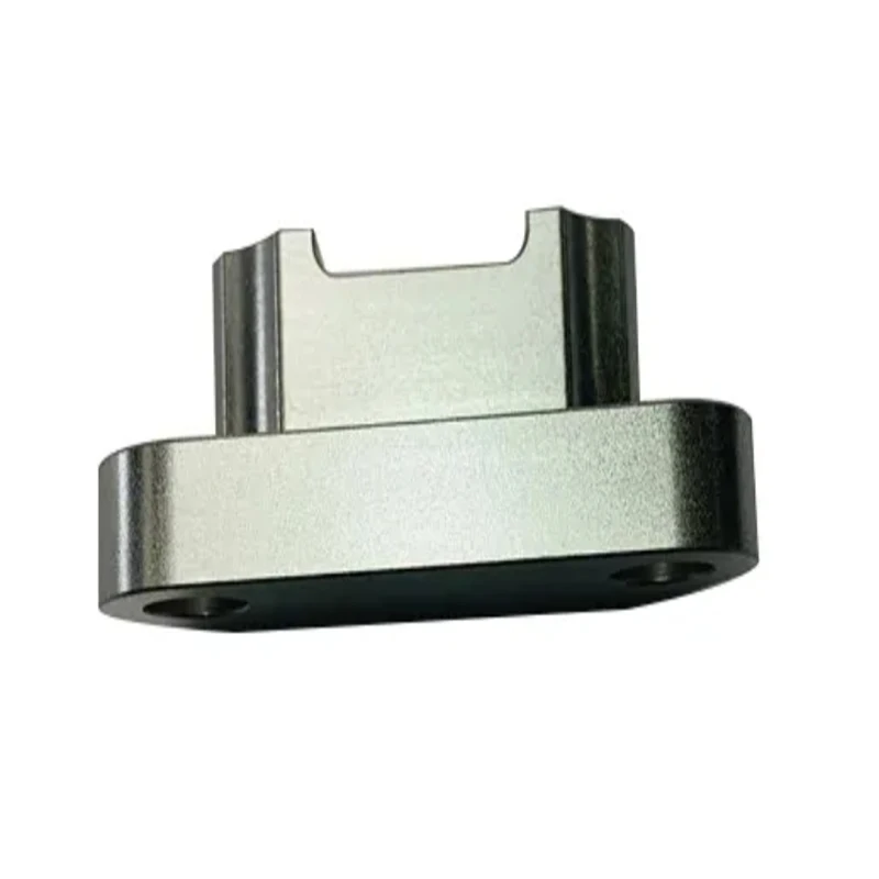 Gold anodized aluminum alloy custom CNC machined mounting components, mechanical fixing brackets, porous connection seats
