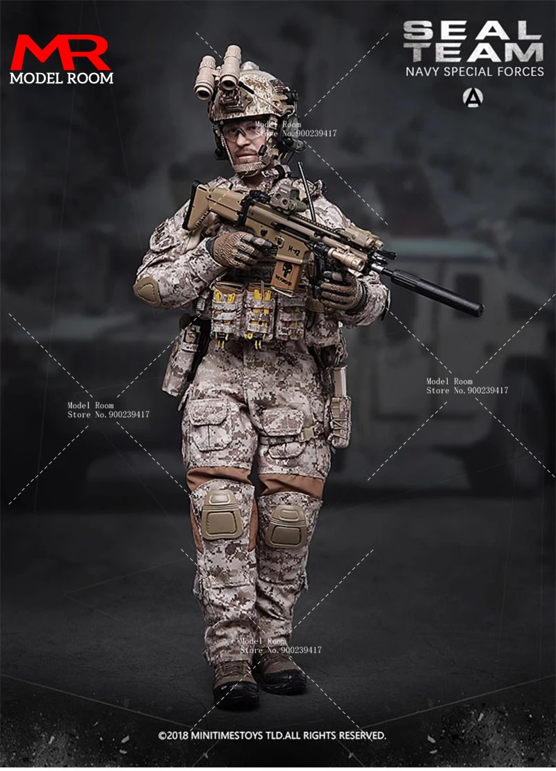 MINITIMES M012 1/6 US SEAL Team Navy Special Forces Soldier Action