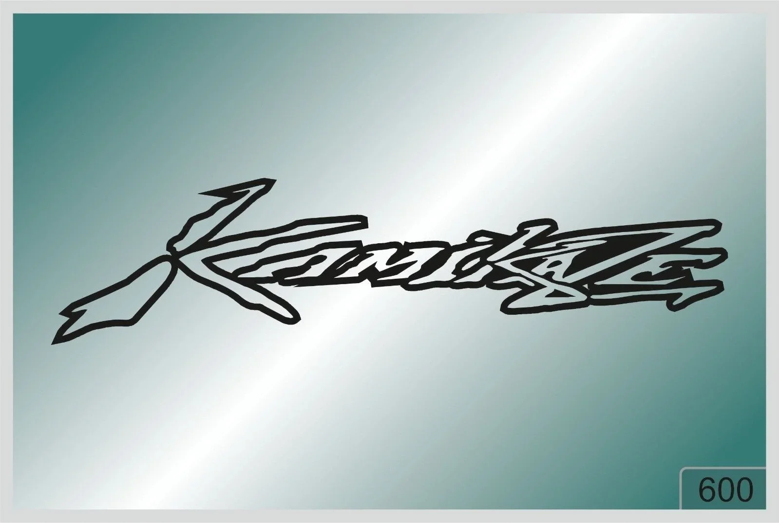 

For KAMIKAZE x2 pcs. stickers - HIGH QUALITY DECALS different colors 600