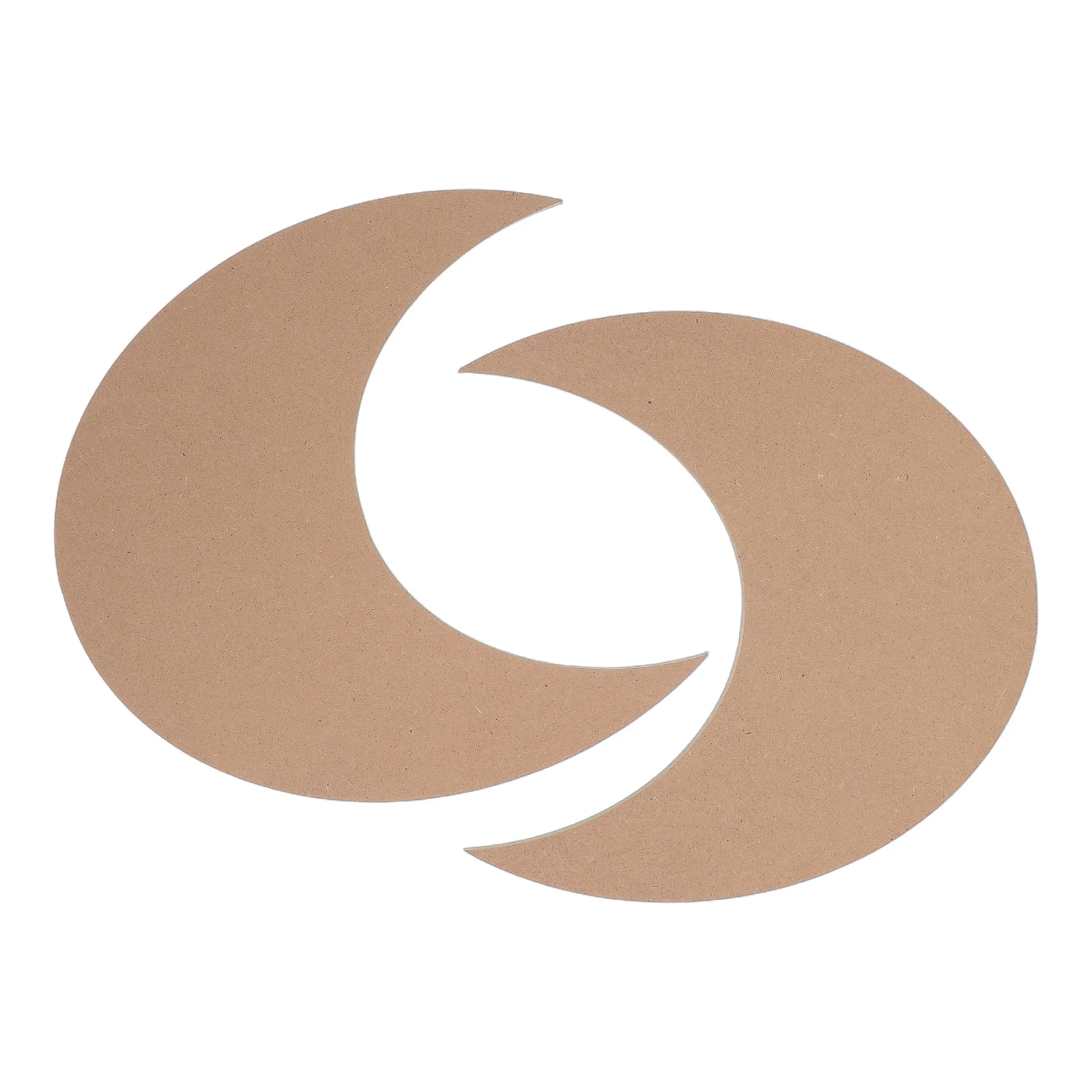 

2pcs Mosaic Base Moon Shape Wood Blank Plate For Diy Mosaic Coasters Craft Supplies Home Decor Drinking Cup Art Plates Wooden