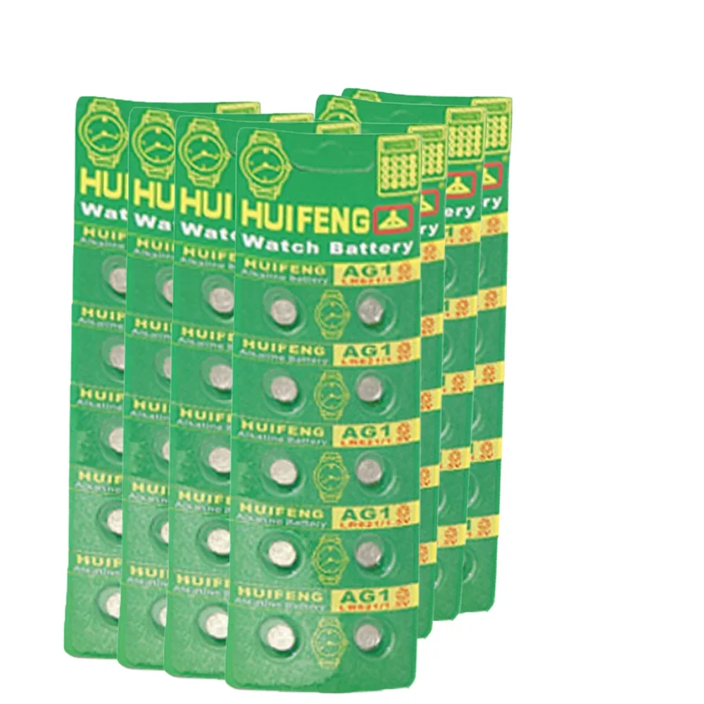 5-50 قطعة AG1 LR621 بطارية زر قلوية 1.55 فولت 18 مللي أمبير بطارية زر ساعة آلة حاسبة ميزان الحرارة 364 LR60 164 SR621SW