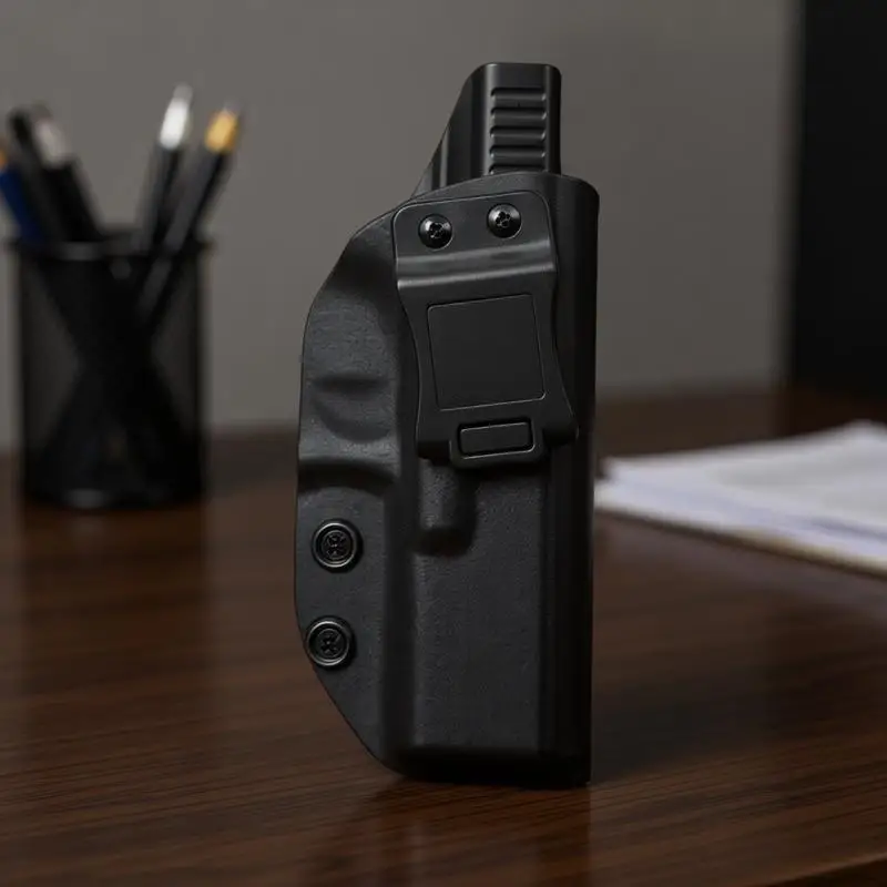 

Комфортная кобура IWB для Glock на весь день, изготовленная на заказ из кайдекса с регулируемым углом наклона и фиксацией - идеальная кобура для скрытого ношения (CCW)