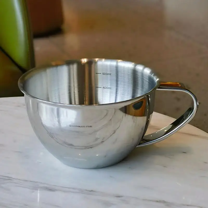 

Measuring Cup With Handle Metal Measuring Cup With Scale Coffee Milk Frothing Cup Metal Pitcher Stainless Measuring Cups Kitchen